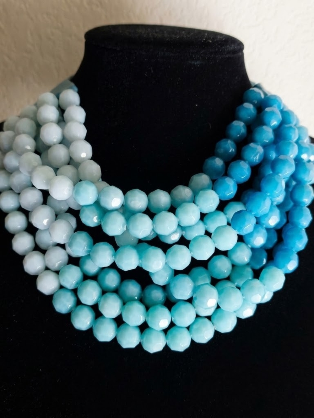 Fairchild Baldwin New York Bella Faceted Turquoise Beaded Ombre Layered Necklace